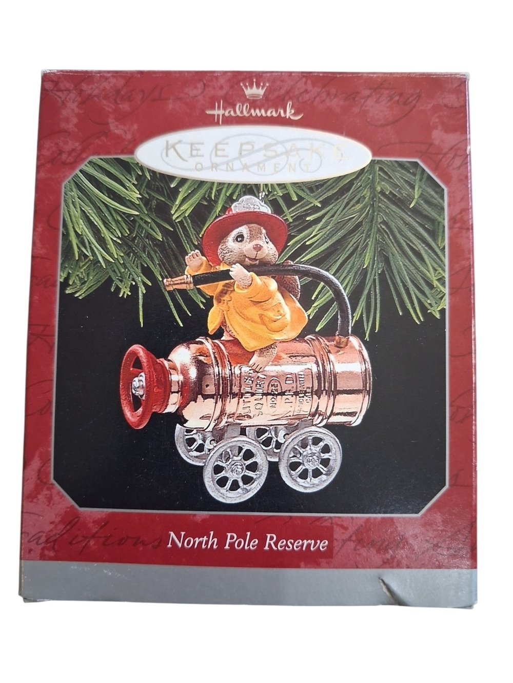Hallmark North Pole Reserve Mouse Fire Engine Ornament